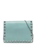 Valentino Garavani Pre-Owned 2000-2017 Pebbled Calfskin Rockstud Wallet On Chain crossbody bag - Blue