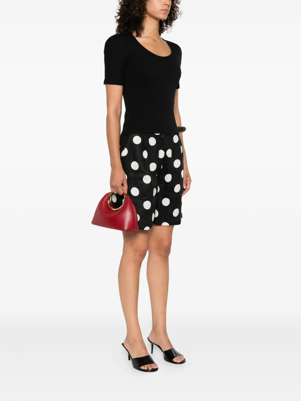 Jacquemus The Small Calino shopper Rood