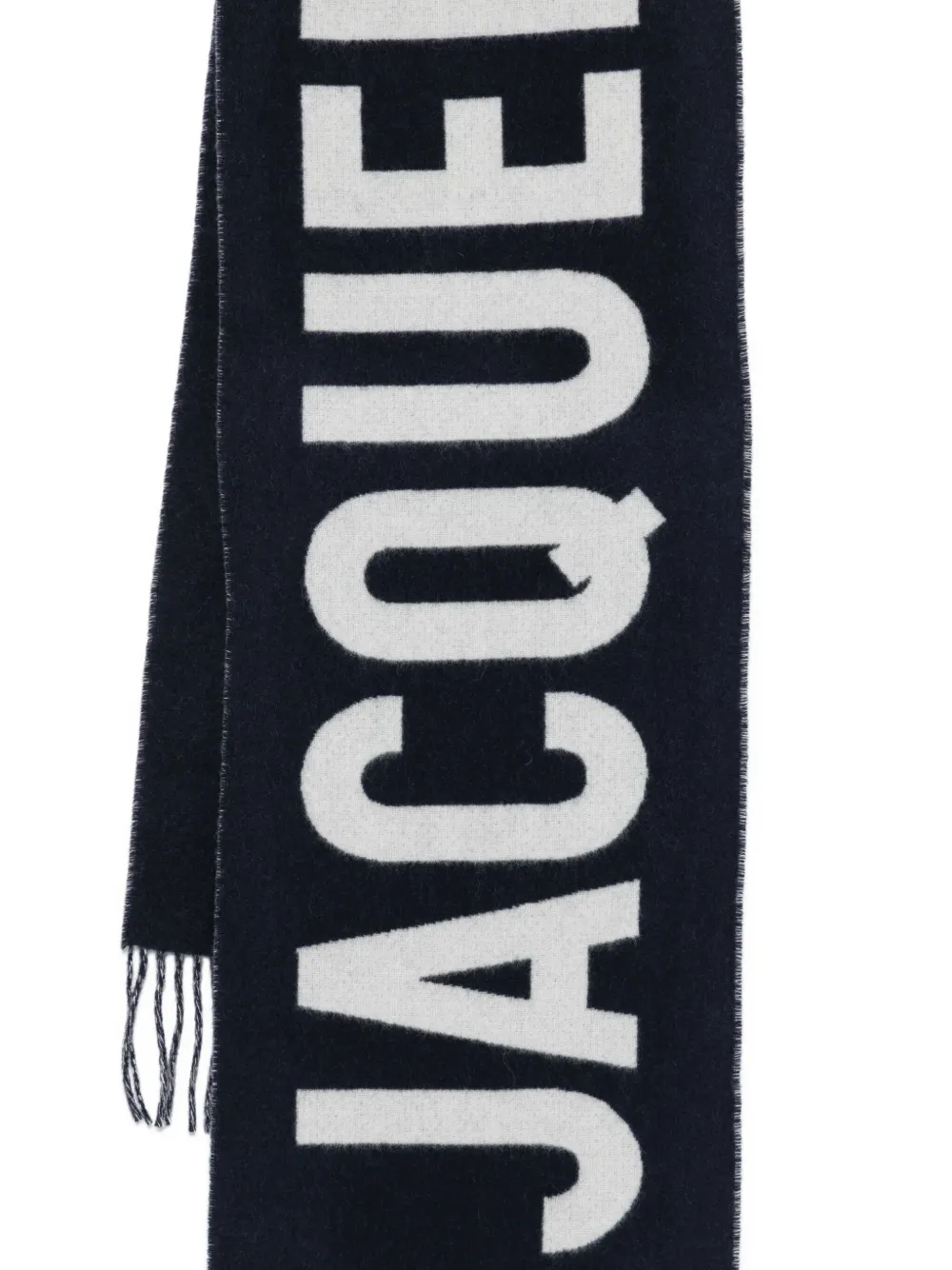 Jacquemus logo-detail scarf Blauw