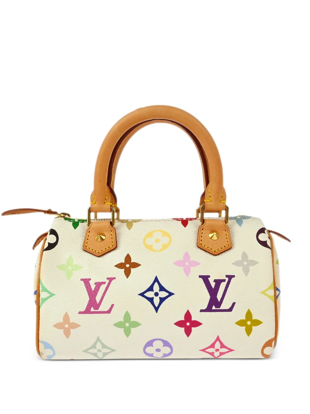 Louis Vuitton Pre-Owned x Takashi Murakami 2003 スピーディ ハンドバッグ ミニ - ホワイト Louis Vuitton Pre-Owned x Takashi Murakami 2003 スピーディ ハンドバッグ ミニ - ホワイト