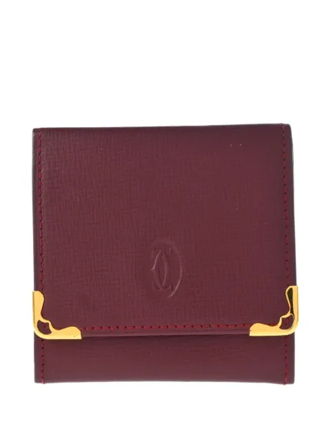 Cartier 1990-2000s embossed-leather coin purse wallet