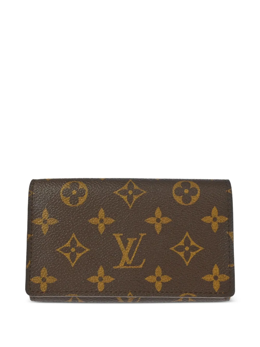 Pre-owned Louis Vuitton 2008 Tresor Monogram Zip Wallet In Brown