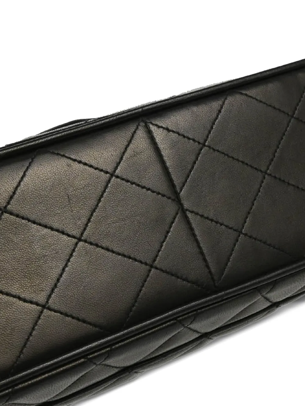 Pre-owned Chanel 1995 Jumbo Classic Flap Shoulder Bag In Black