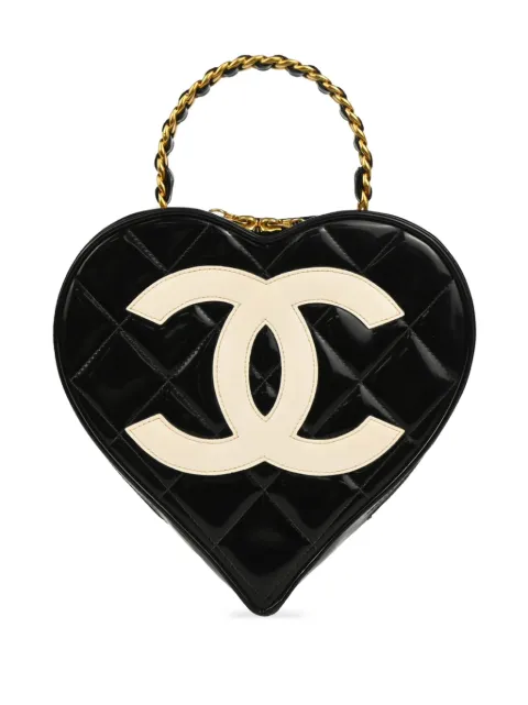 CHANEL Pre-Owned 1995 heart Vanity handbag