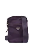Prada Pre-Owned 1990-2000 logo-triangle crossbody bag - Purple