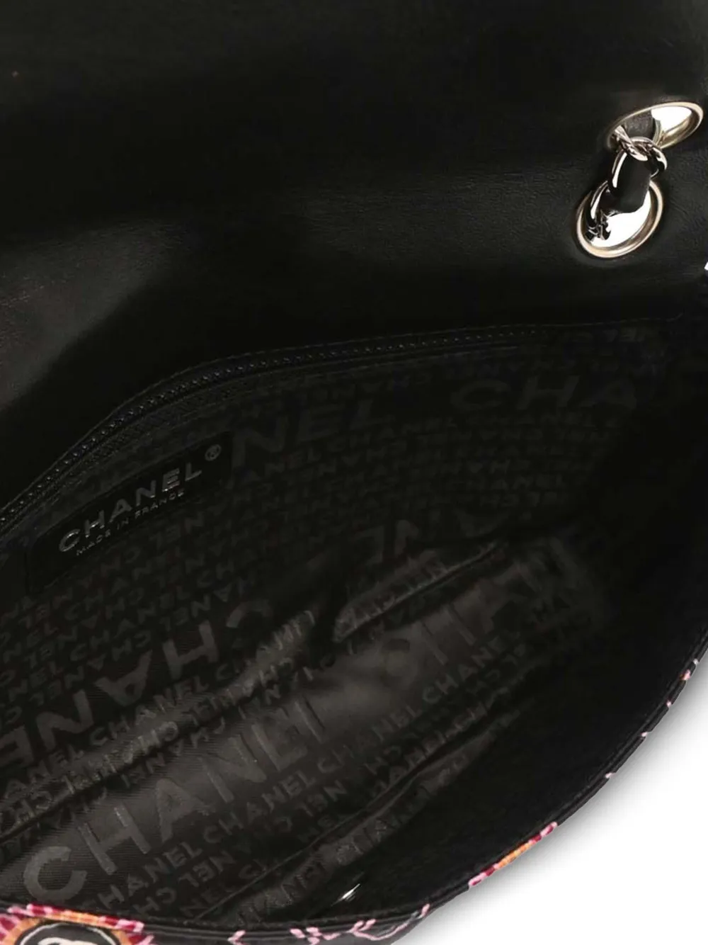 Pre-owned Chanel 2005 Lipstick Classic Single Flap Shoulder Bag In Black