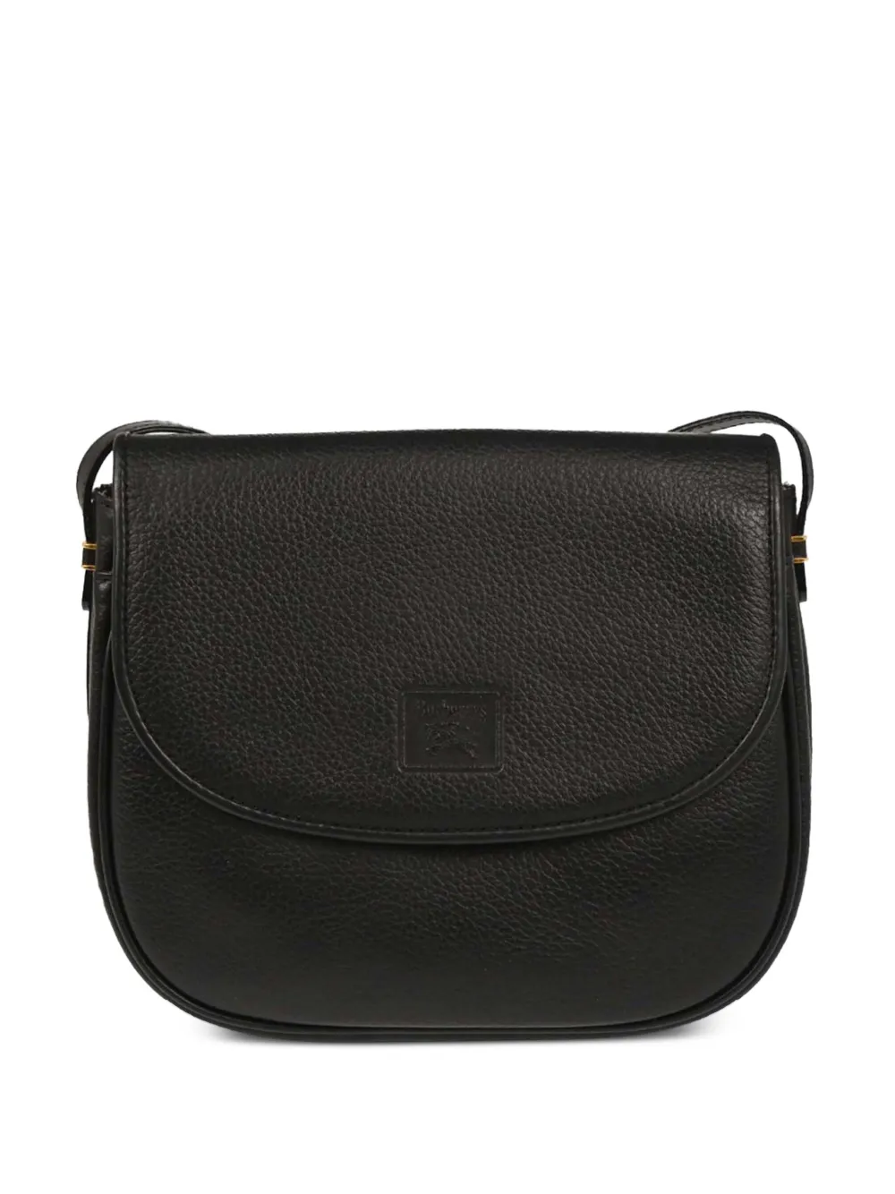 Pre-owned Burberry 1990-2000s Leather Shoulder Bag In Black