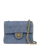 CHANEL Pre-Owned 1990 mini Classic Flap 17 shoulder bag - Blue