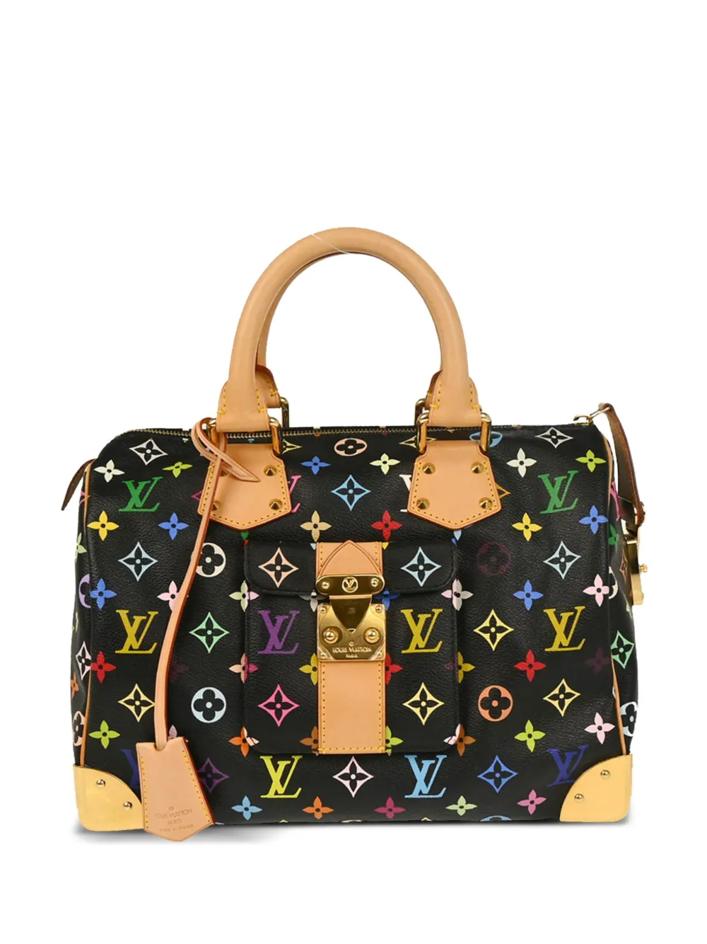Pre-owned Louis Vuitton 2011 Speedy 30 Handbag In Black