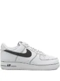 Nike sketched swoosh leather sneakers - Grey