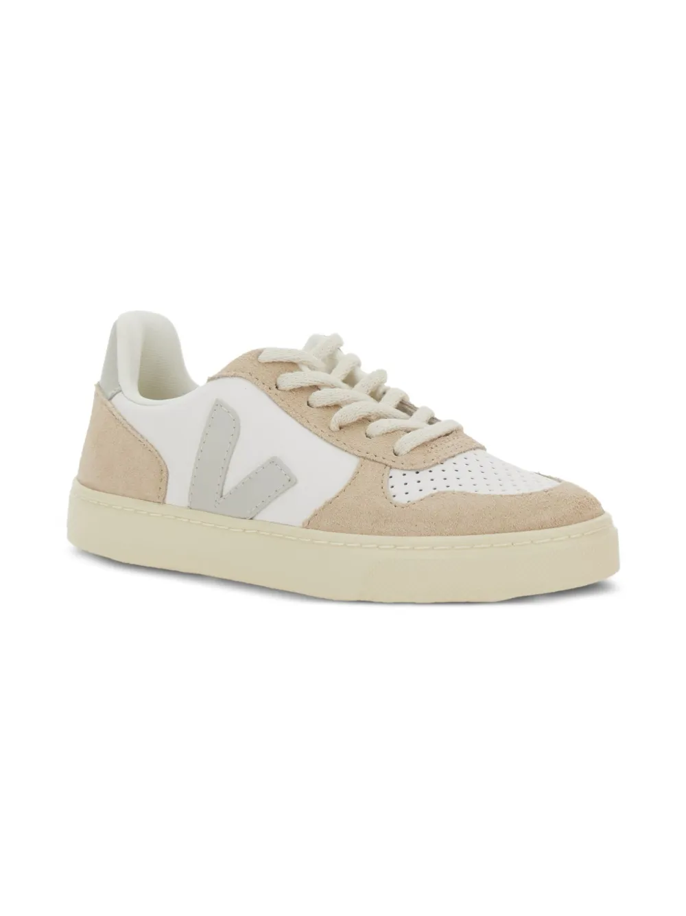 VEJA Kids v-logo perforated sneakers Neutrals