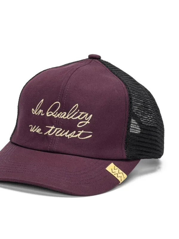 visvim 25SS GOODYEAR II CAP パープル Visvim Goodyear II Embroidered mesh-back Baseball Cap