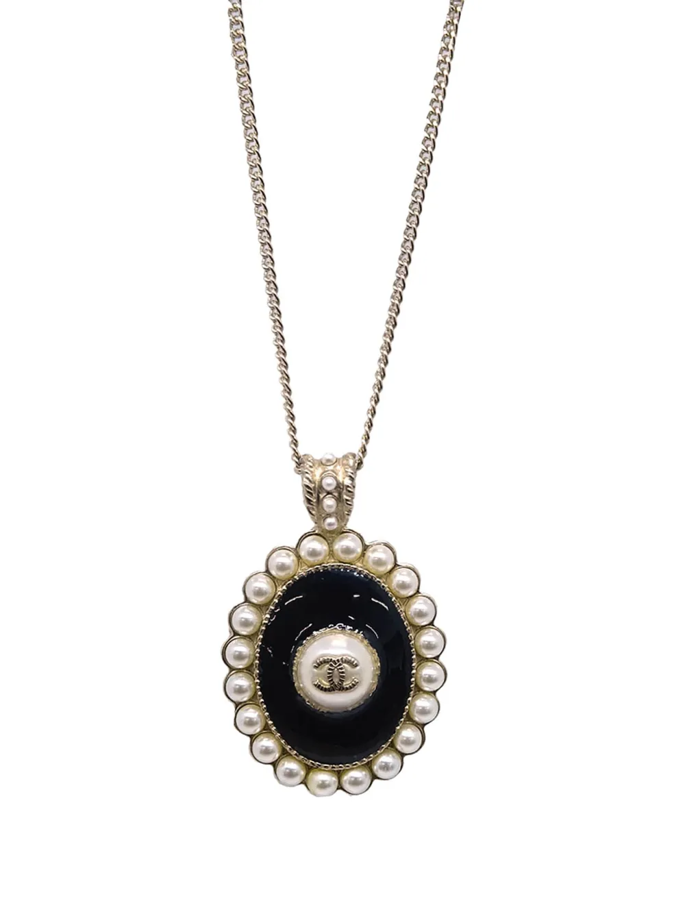 CHANEL Pre-Owned 2018 pearl-embellished pendant necklace | Pre-Owned | Image 2