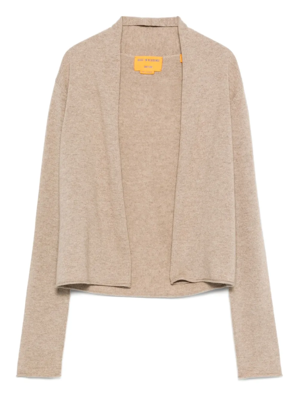 hook-closure cashmere cardigan