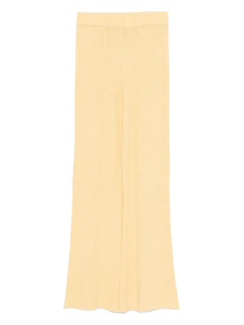Guest In Residence bouclé flared trousers