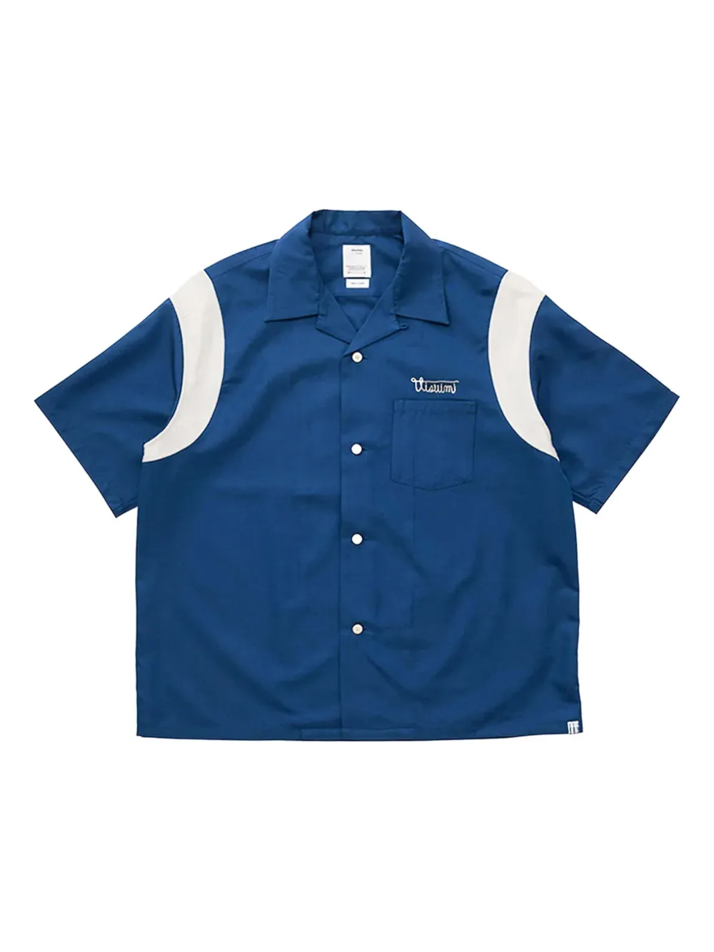 Visvim Douglas overhemd met bowlingstreep Blauw