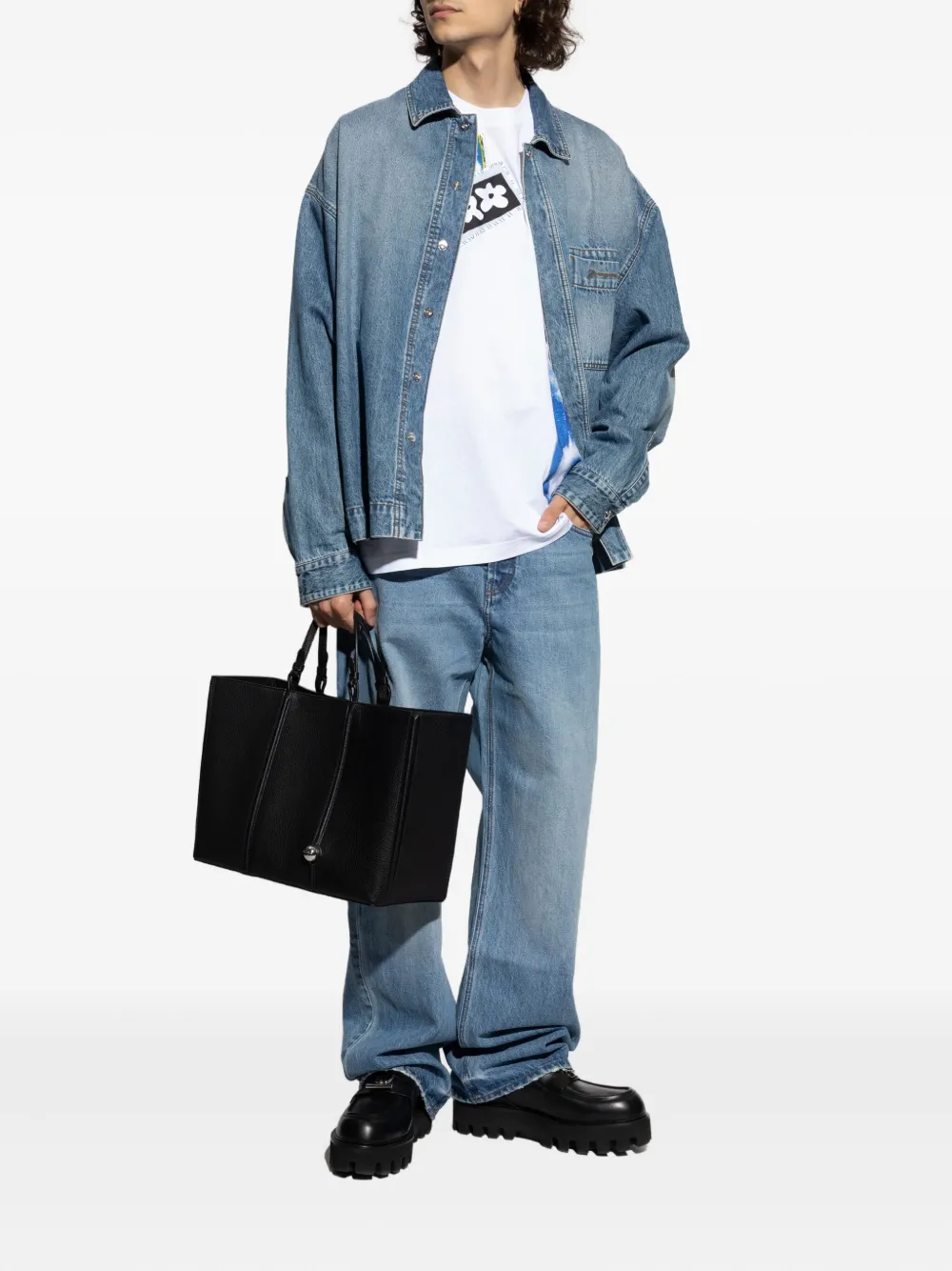 Jacquemus wide-leg jeans - Blauw