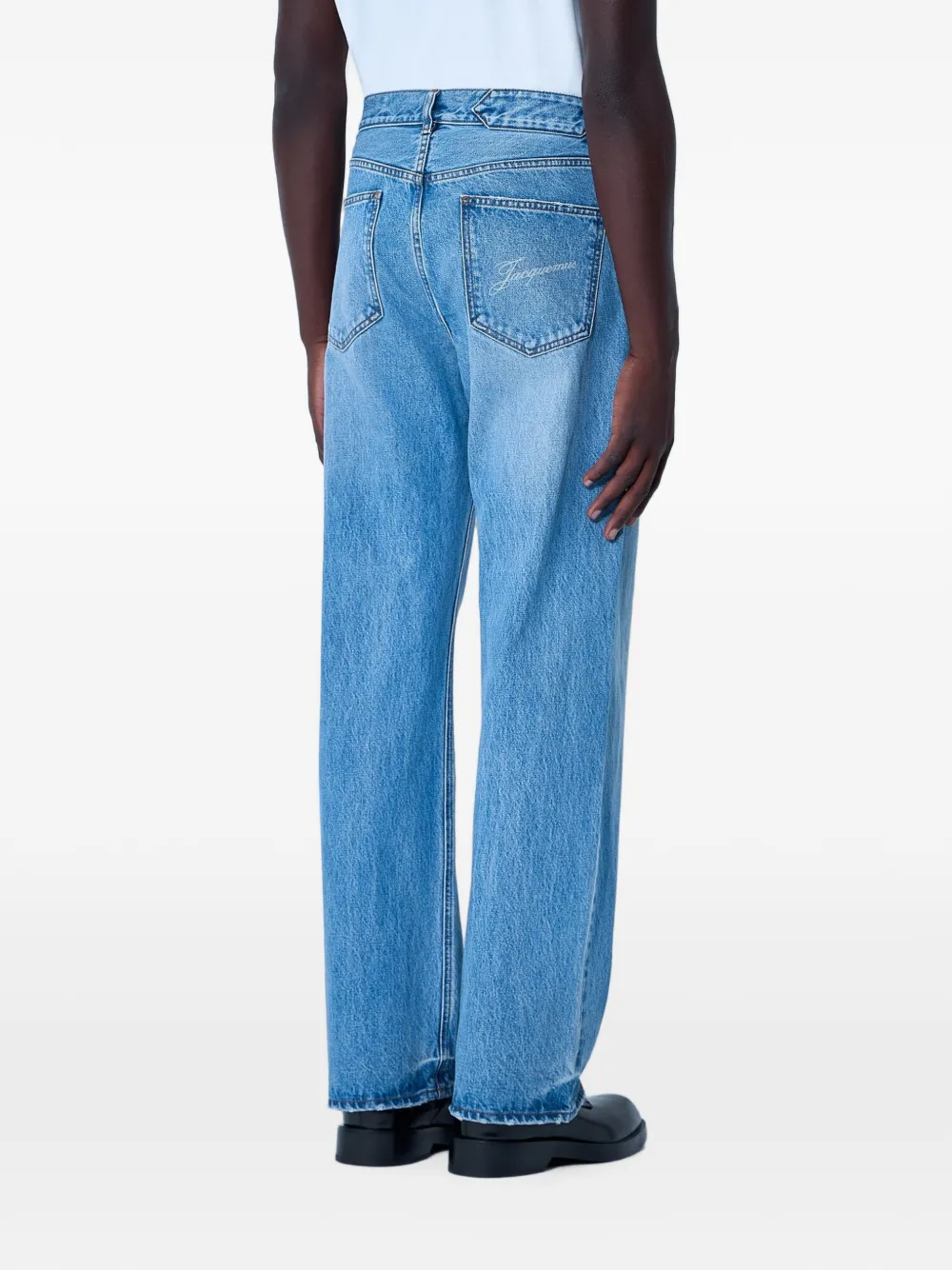 新品 JACQUEMUS ジャックムス ワイドストレート デニム パンツ 30 Jacquemus The Straight De-Nîmes デニムパンツ | ブルー | FARFETCH JP
