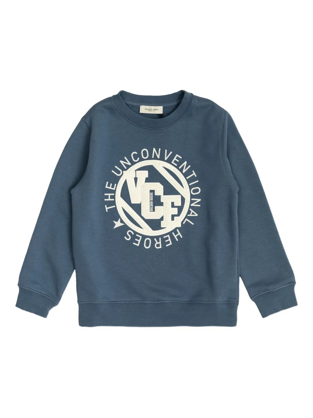 Golden Goose Kids Sweater met logo Blauw