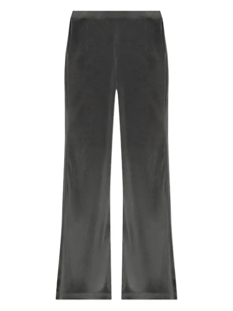 Balenciaga velour wide-leg track pants