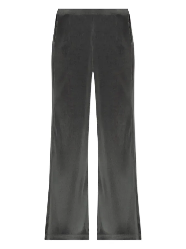 Balenciaga Velour Wide-leg Track Pants in Grey