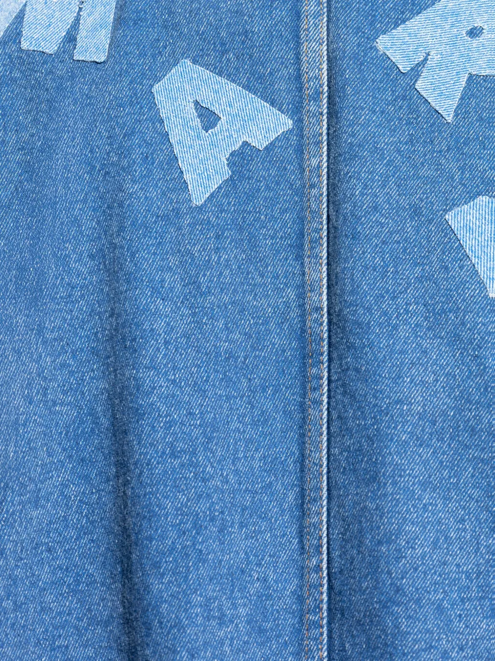 Marni Denim jack met logoprint Blauw