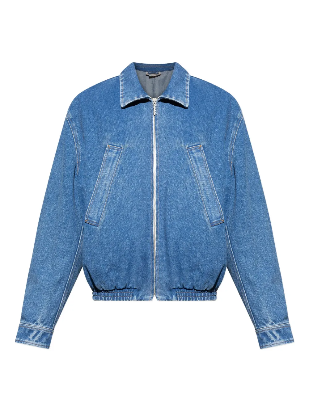 Marni Denim jack met logoprint Blauw