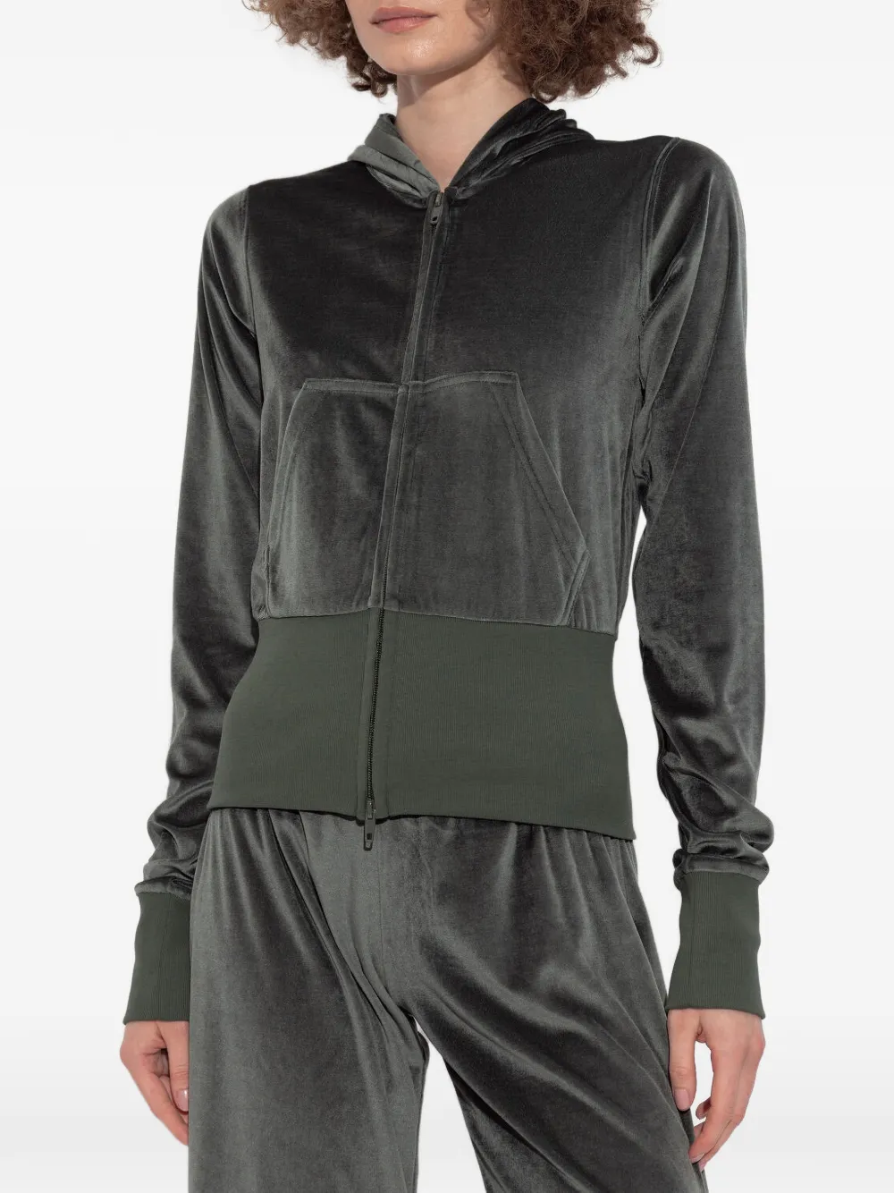 Balenciaga Hoodie met rits Grijs