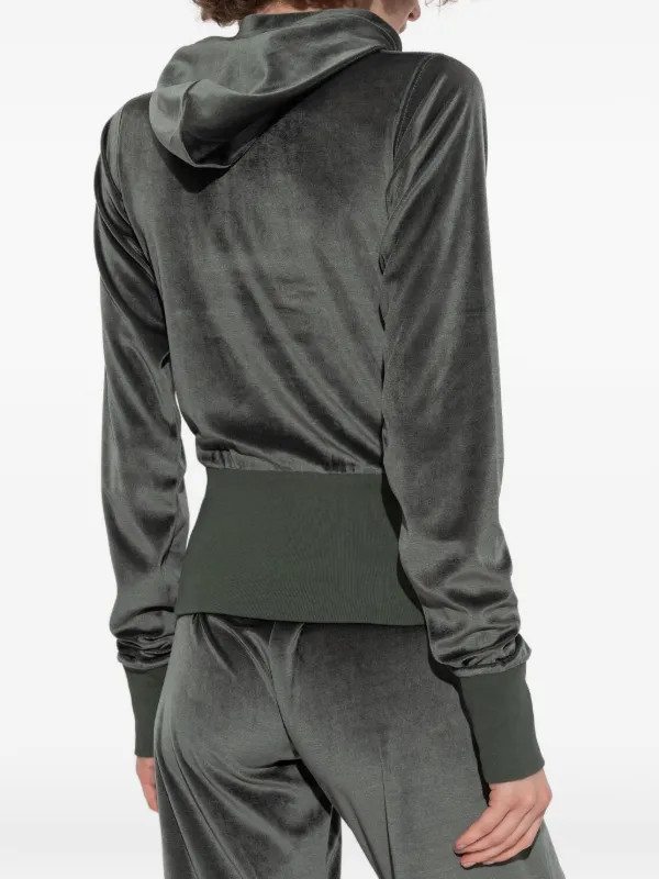 Balenciaga ジップアップ ベロアパーカー | グレー | FARFETCH JP