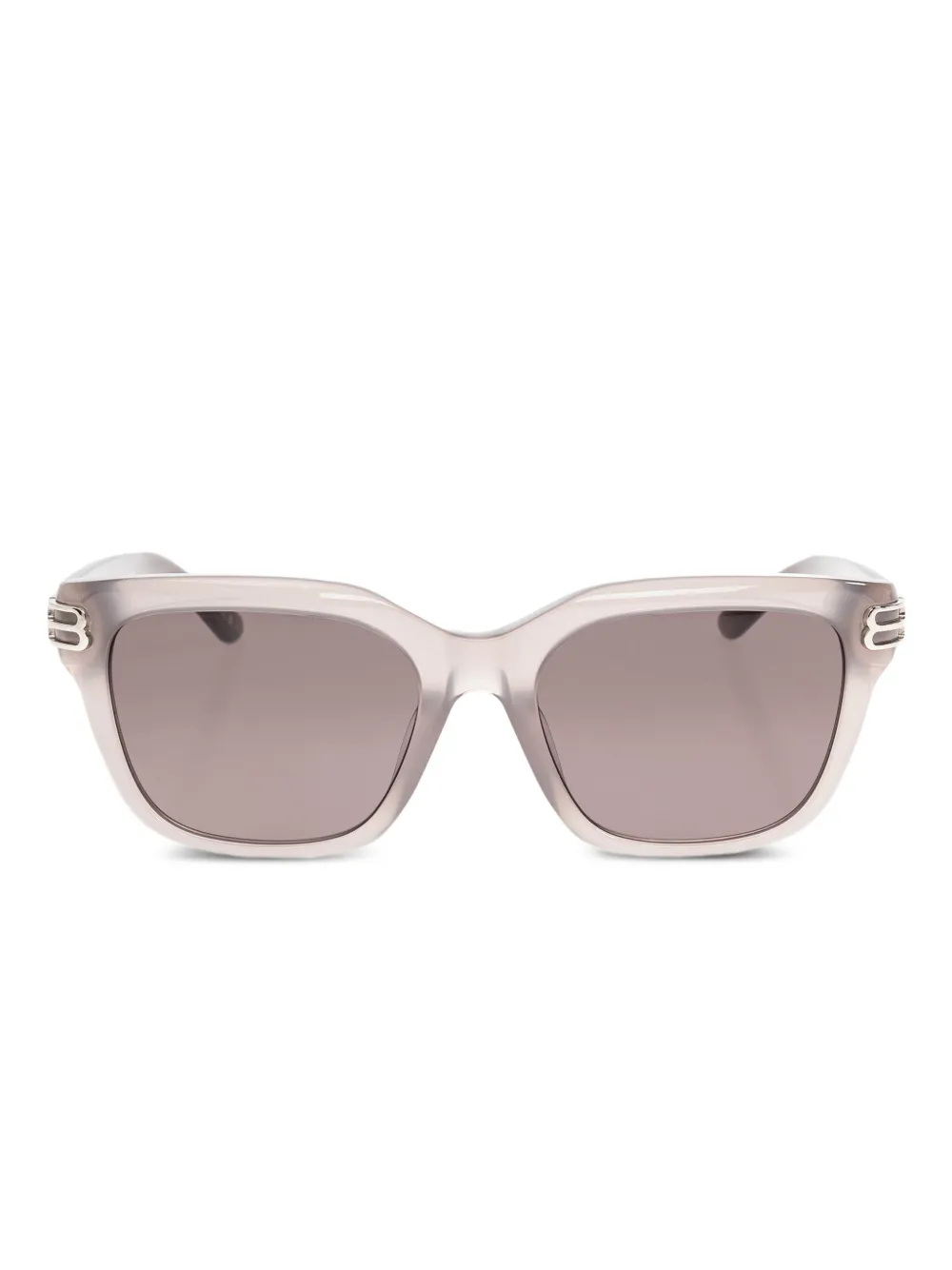 Balenciaga Eyewear Casino triple-detail square sunglasses Roze