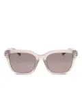 Balenciaga Eyewear Casino triple-detail square sunglasses - Pink