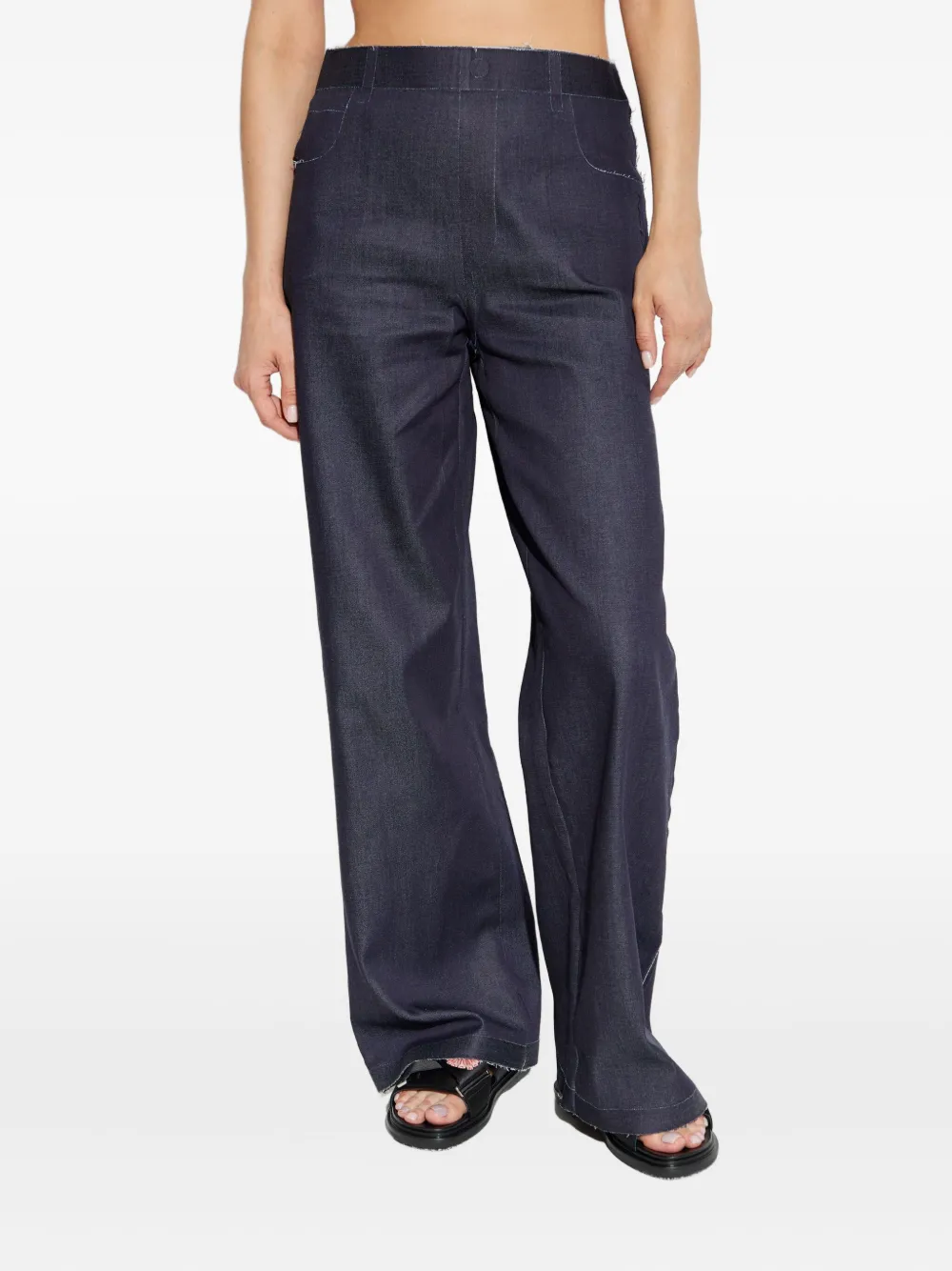 Marni cotton trousers Blauw