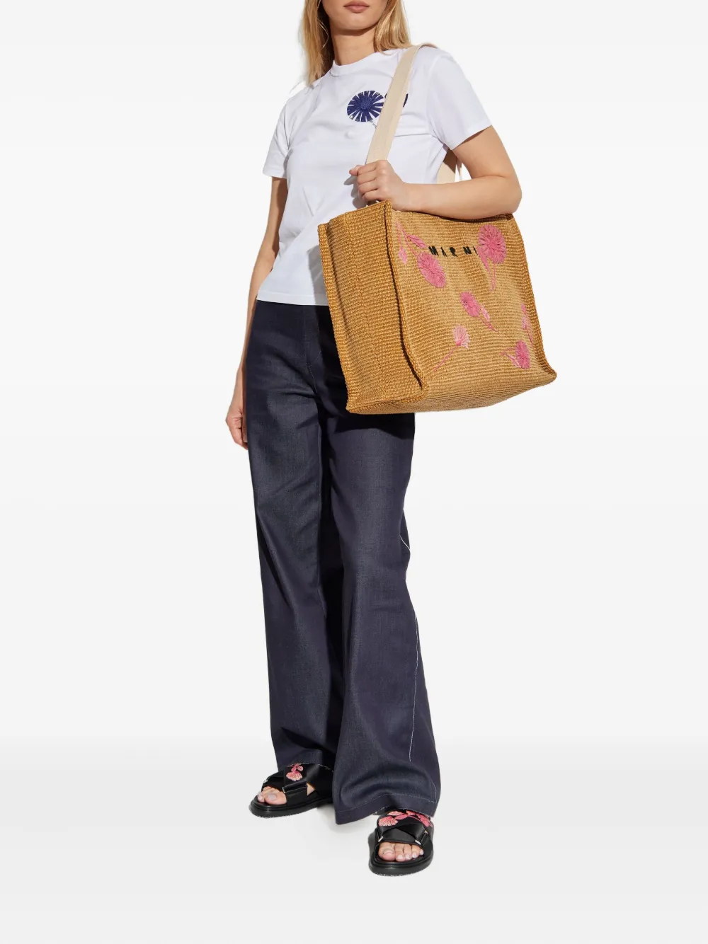 Marni cotton trousers Blauw
