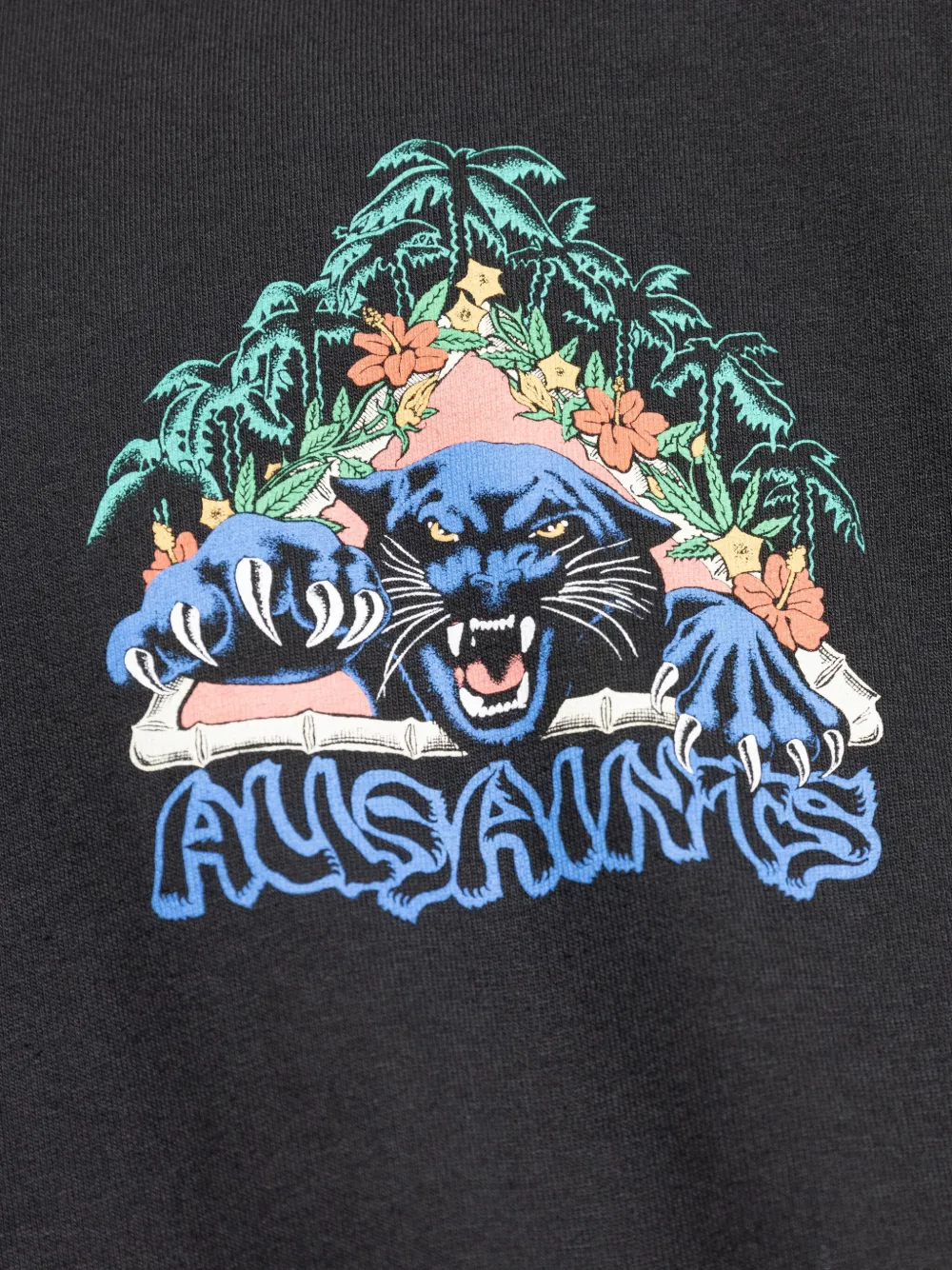 AllSaints Pounce T-shirt met grafische print Zwart