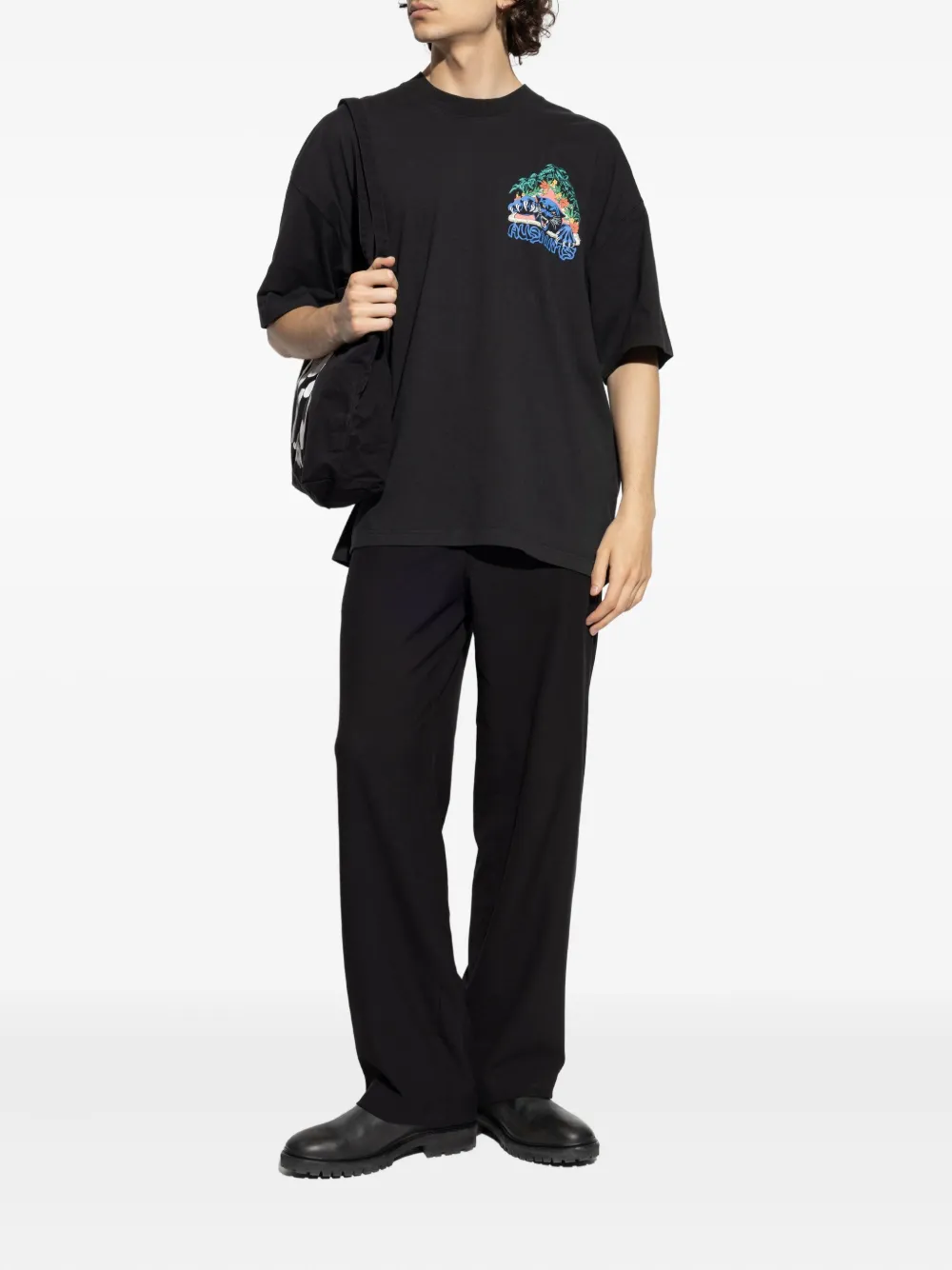 AllSaints Pounce T-shirt met grafische print Zwart