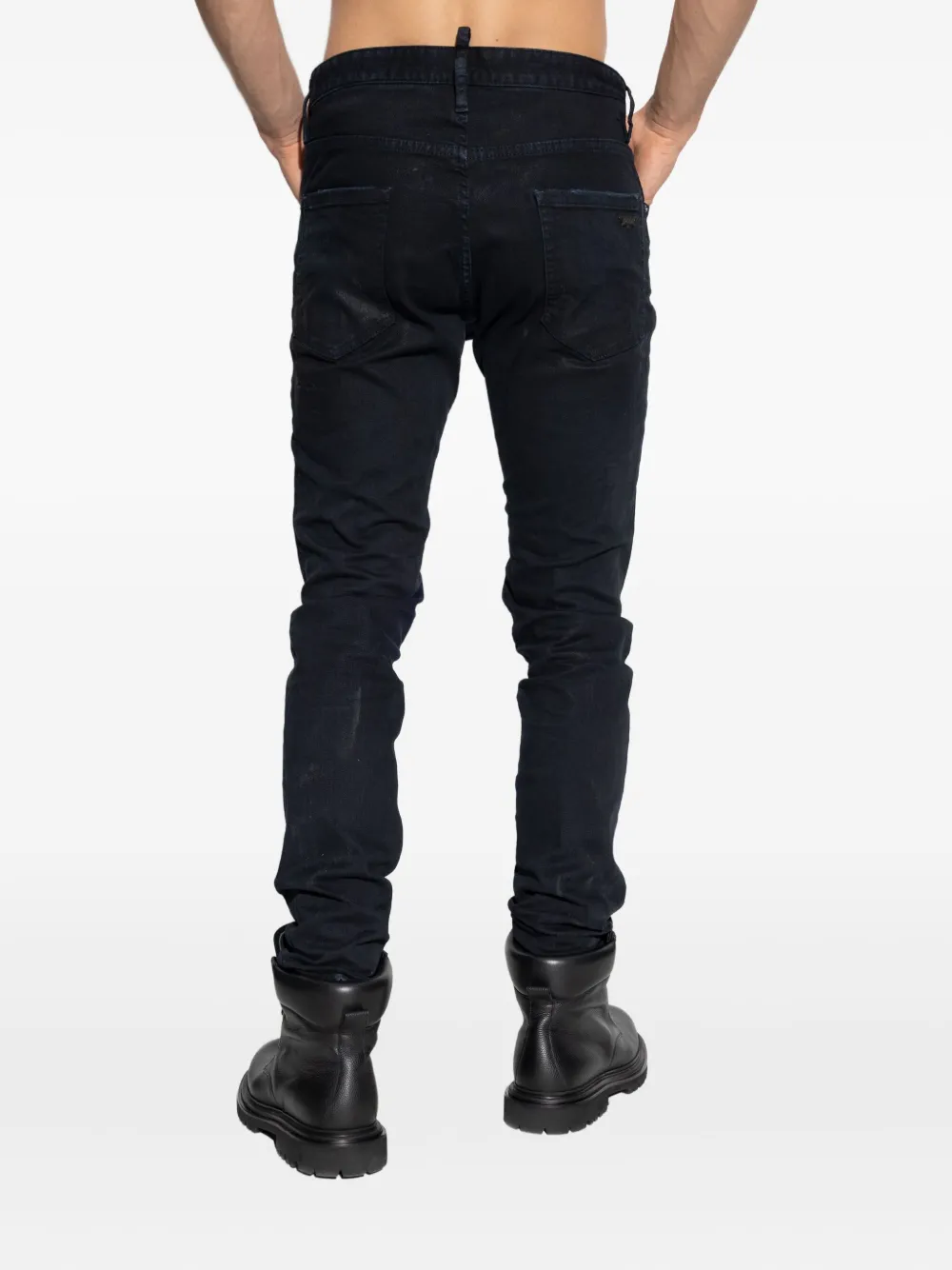 DSQUARED2 Gerafelde jeans Zwart