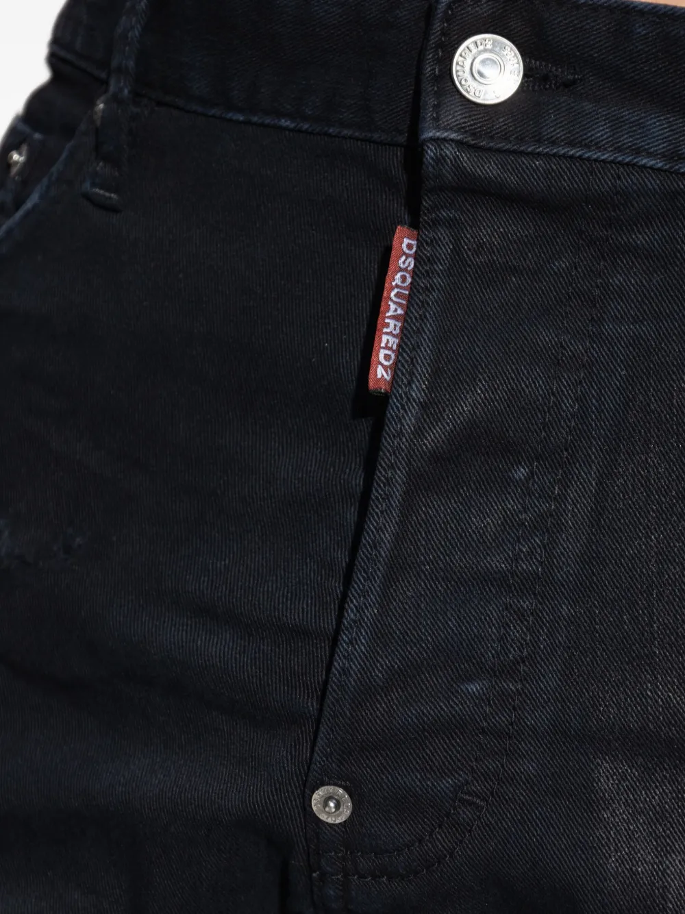 DSQUARED2 Gerafelde jeans Zwart