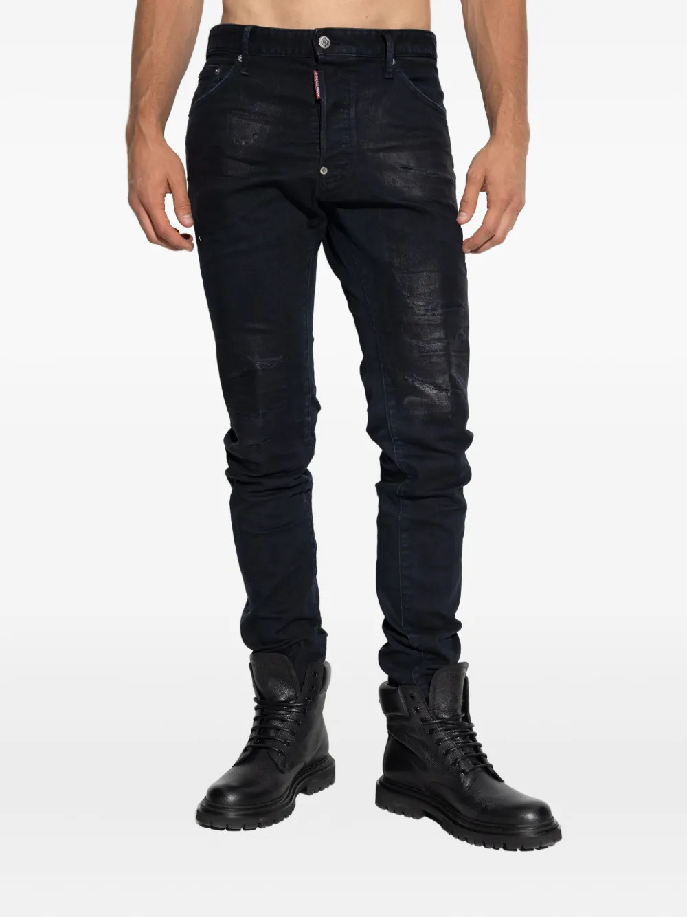 DSQUARED2 Gerafelde jeans Zwart