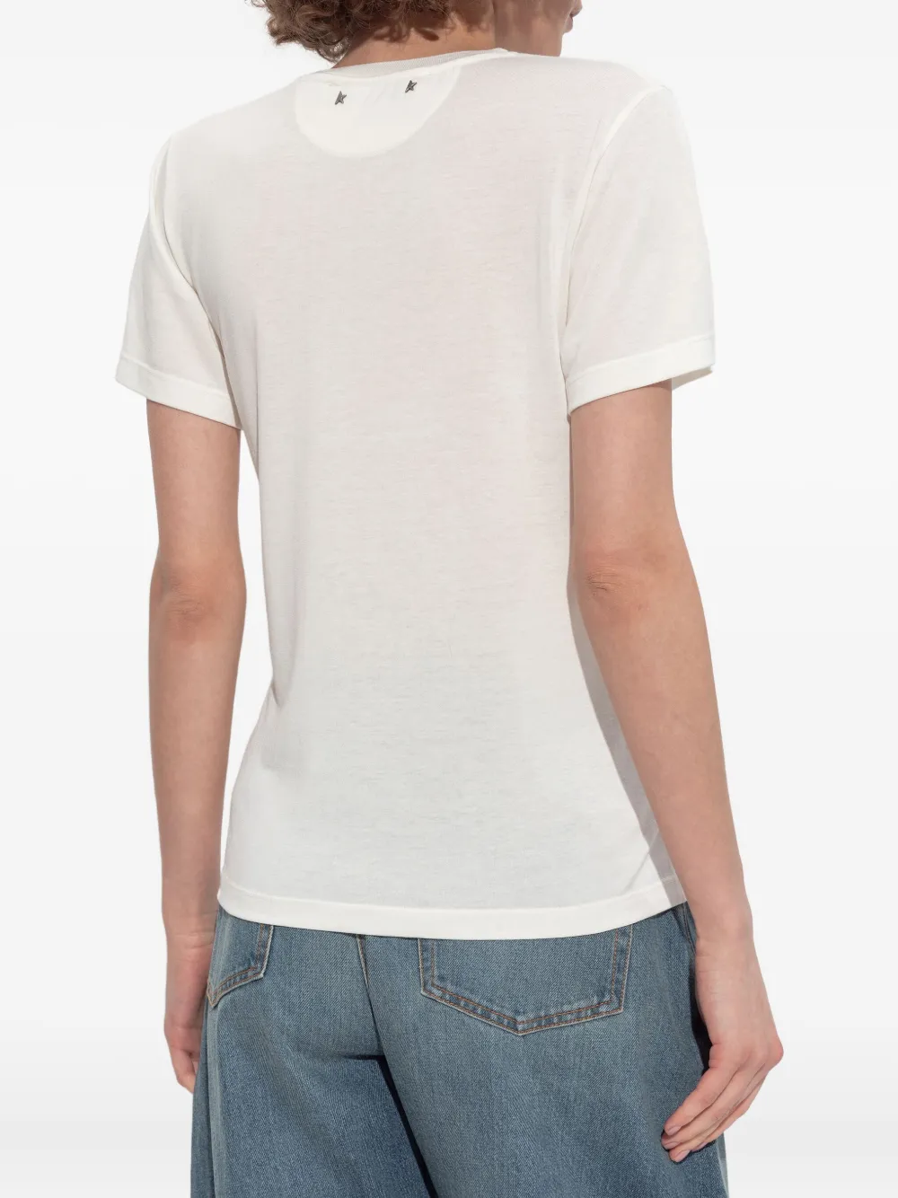 Golden Goose star-embellished printed T-shirt Wit
