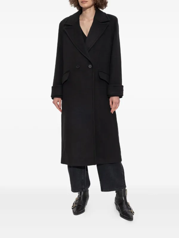 AllSaints ダブルコート | ブラック | FARFETCH JP