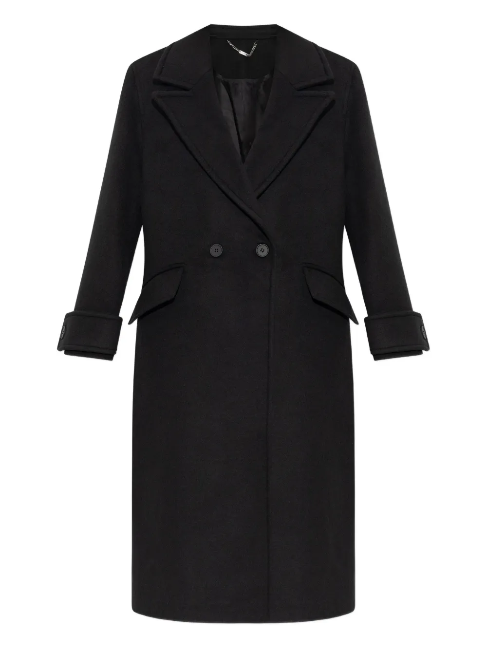 double-breasted lapel coat