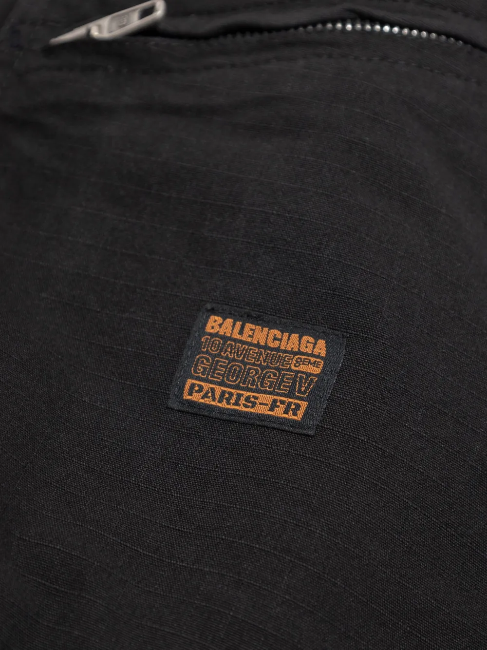 Balenciaga Jack met capuchon en zakken aan de voorzijde Zwart