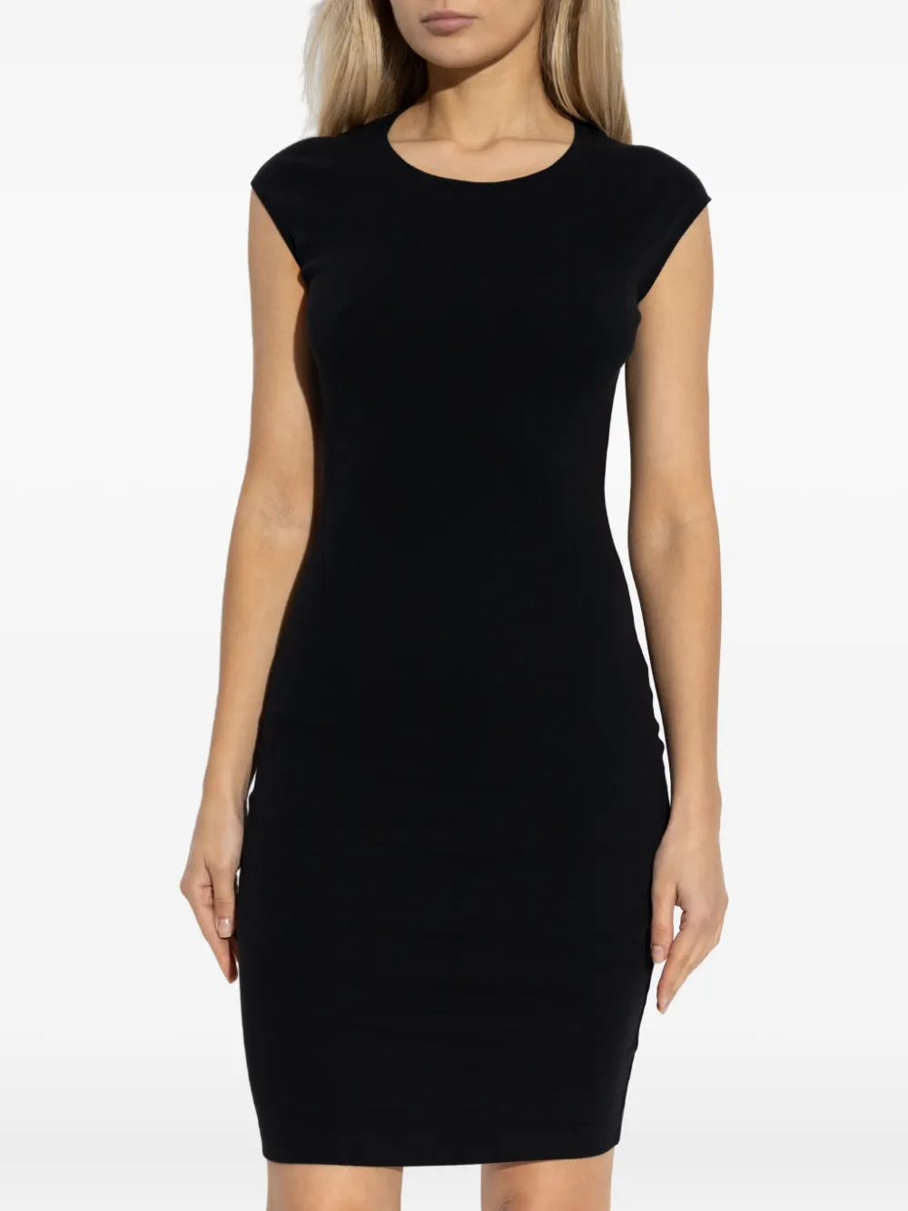 DSQUARED2 short-sleeved bodycon mini day dress Zwart