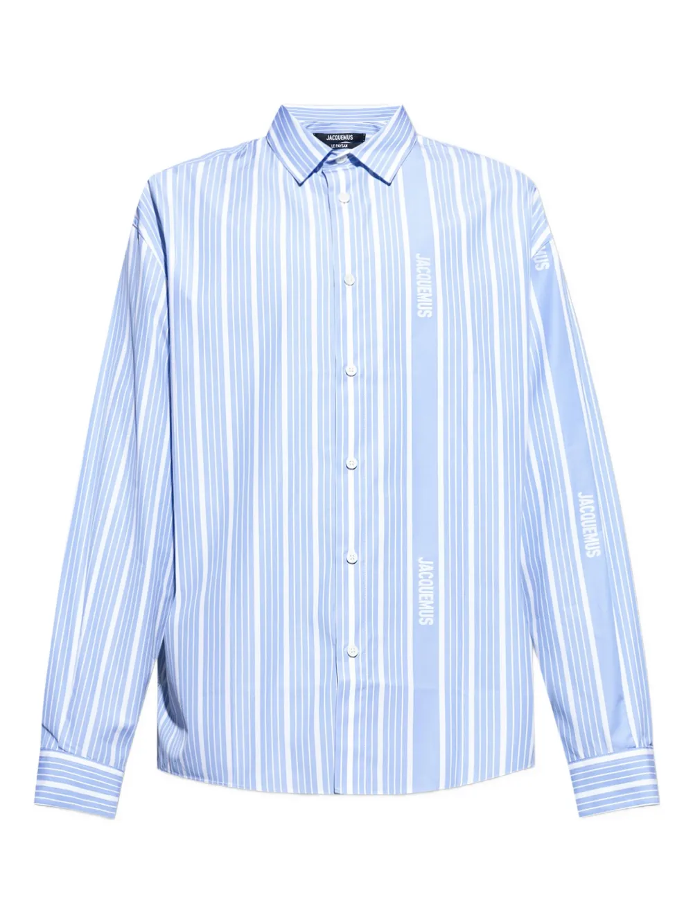 Jacquemus A Simon striped shirt Blauw