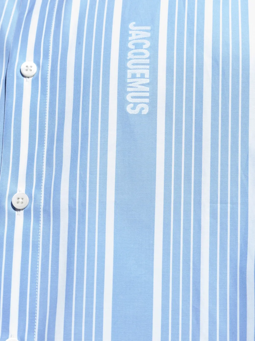 Jacquemus A Simon striped shirt Blauw