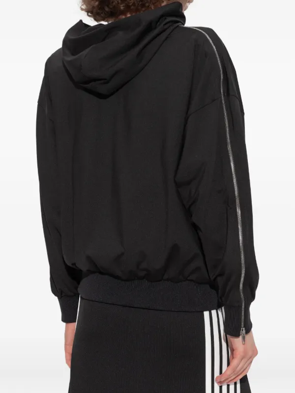 Balenciaga ジップアップ フーデッドジャケット | ブラック | FARFETCH JP