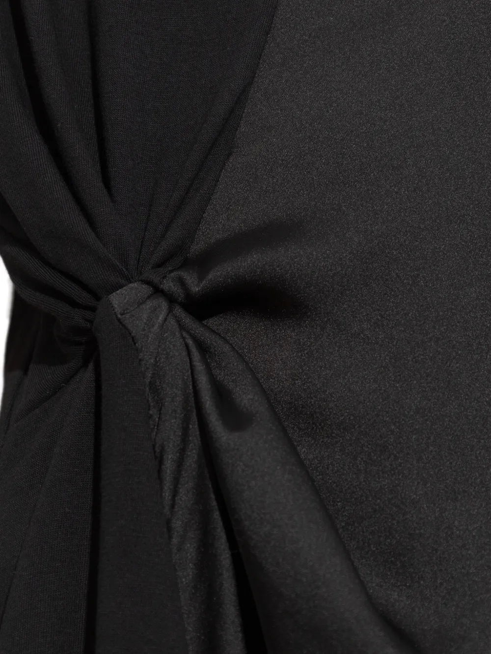 AllSaints Lana mini-jurk met geknoopt detail en afwerking van kant Zwart