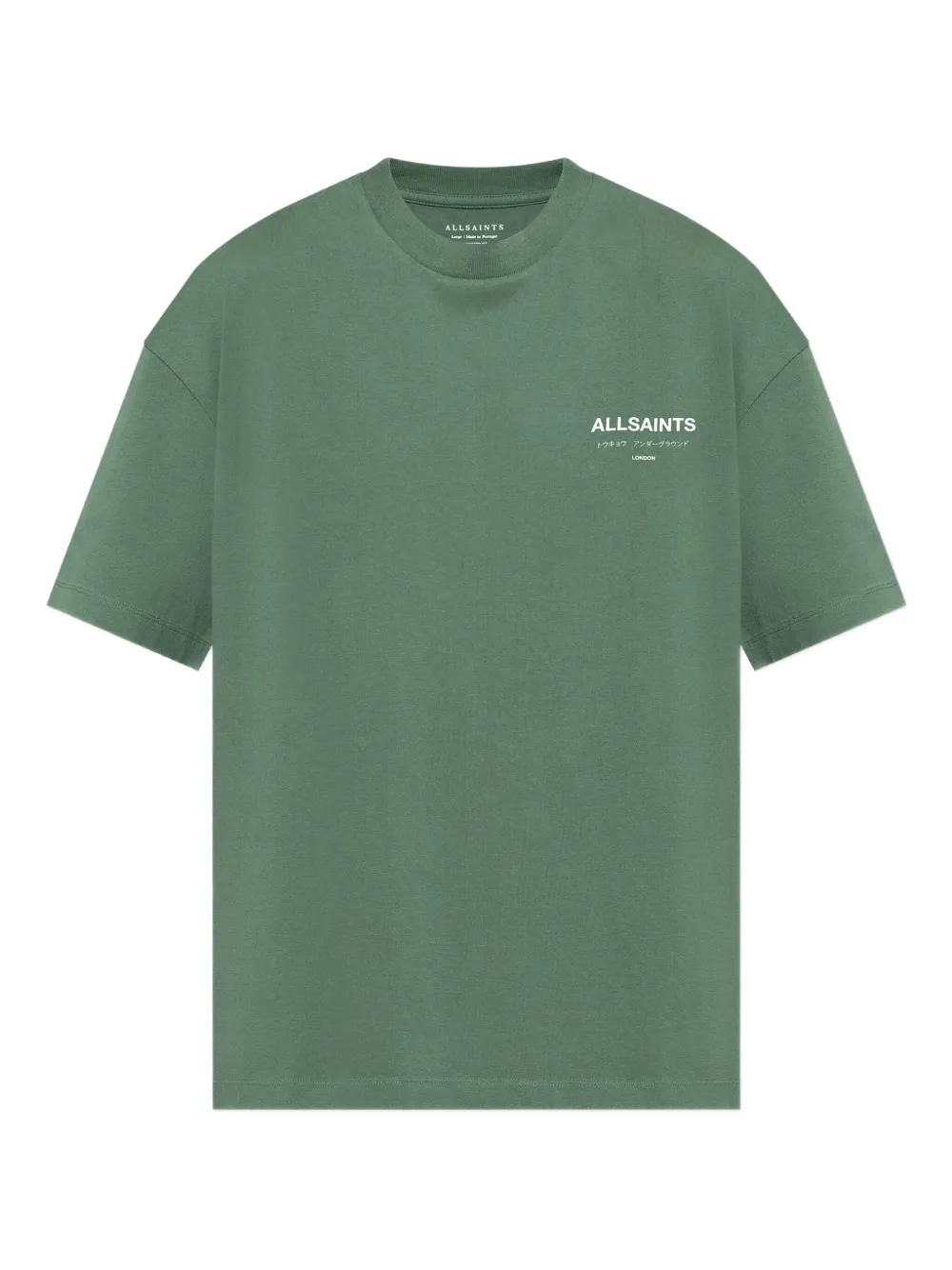 AllSaints Underground T-shirt met logo Groen