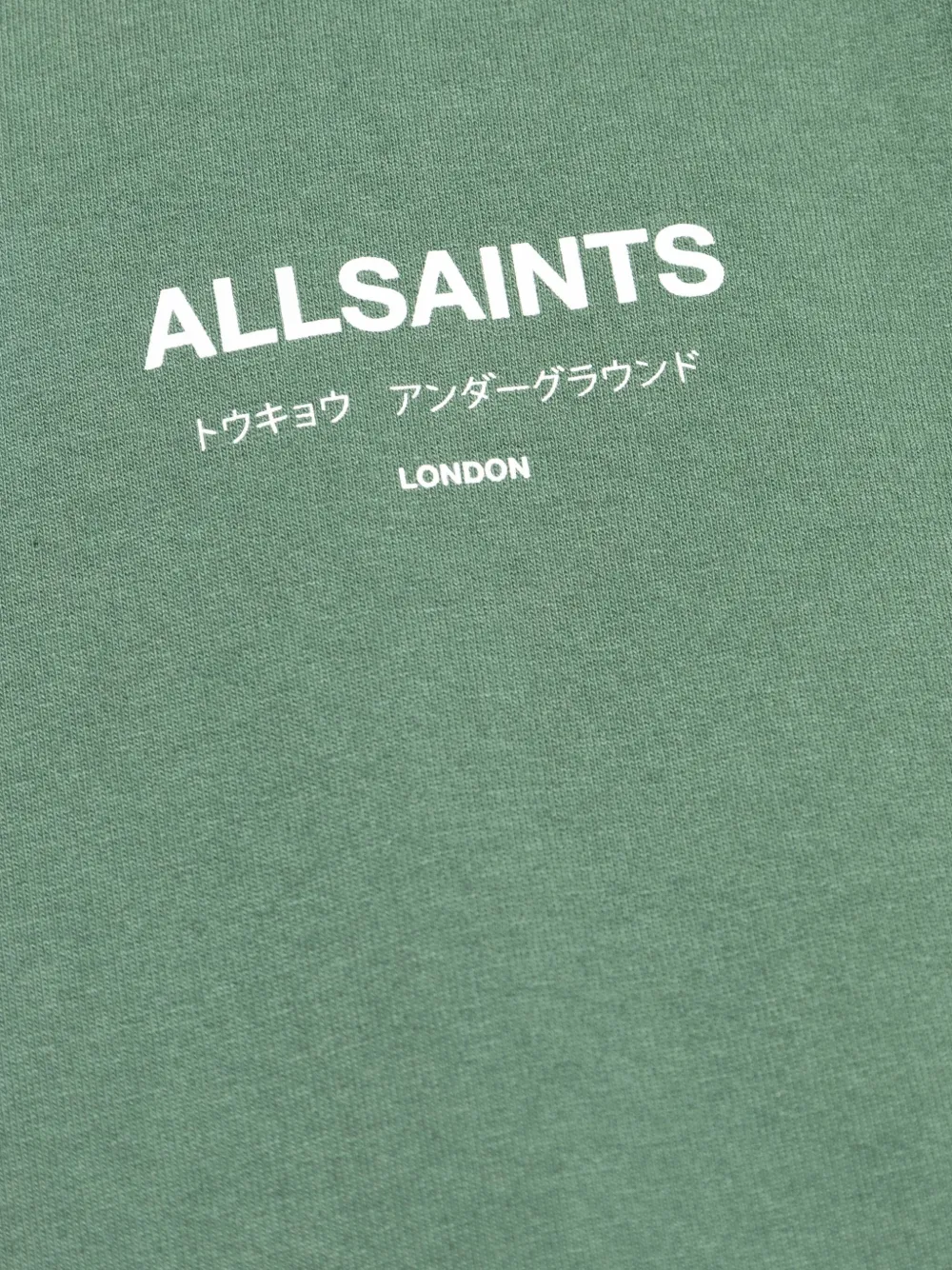 AllSaints Underground T-shirt met logo Groen
