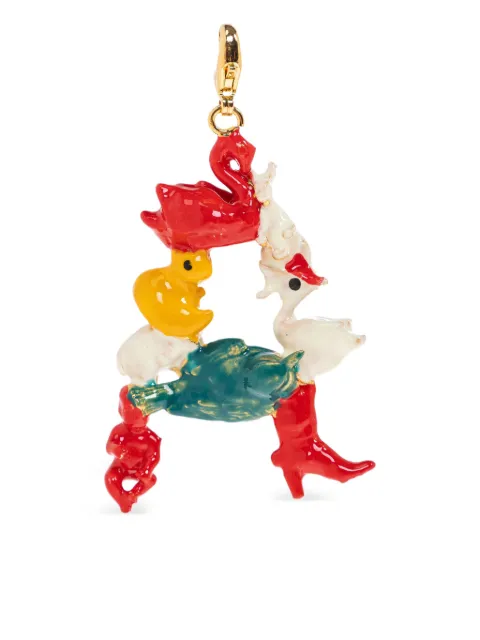 Marni enamel duck pendant 